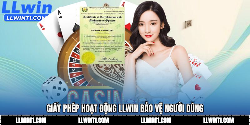 Giấy phép hoạt động LLWIN bảo vệ người dùng